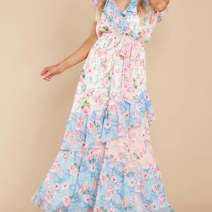 Reddress Aura Pink Floral Maxi Dress